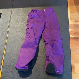 Columbia Snow Pants -purple- girls -large